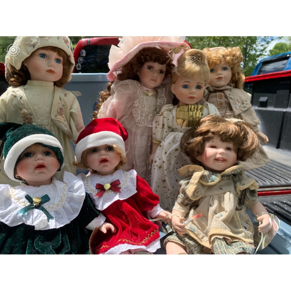 Porcelain dolls,